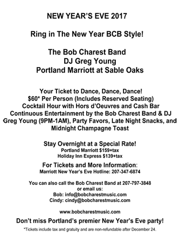 BCB New Year's Eve 2017